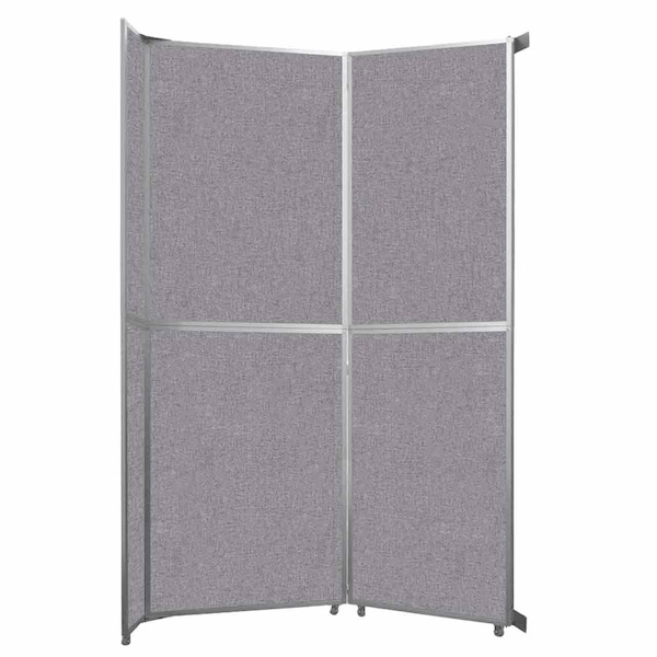 Operable Wall Folding Room Divider 7'11" x 12'3" Cloud Gray Fabric